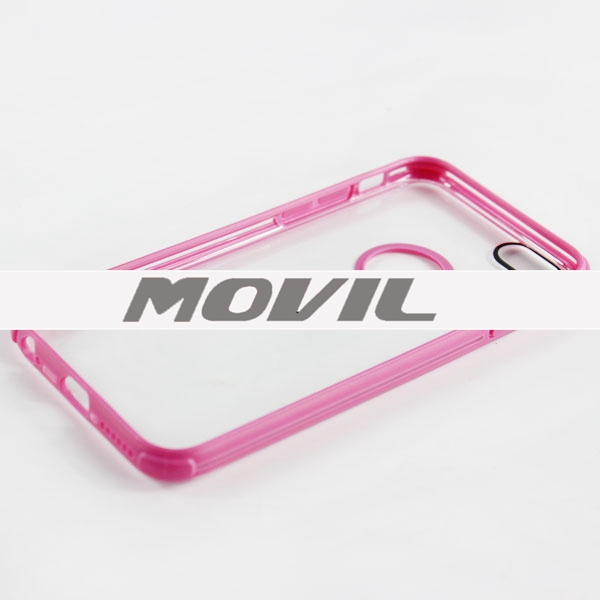 NP-1911 doble color TPU transparente funda para iPhone  6-1